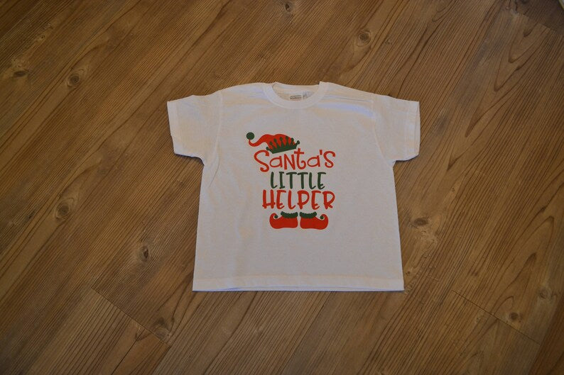 Childs Christmas T-Shirt, Childrens Christmas Top, Kids Christmas Short Sleeved T Shirt - Christmas T-Shirt - Xmas Top