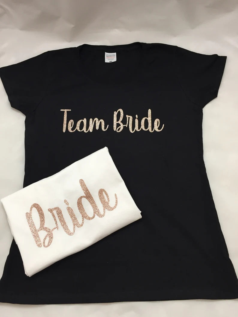 Hen Party Personalised T Shirts - Bride Tribe - Team Bride - Bride Squad - I do Crew - He Popped The Question