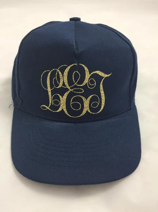 Monogram Bride Cap - Bachelorette - Bride Tribe Hat -Team Bride Cap - Hen Do - Hen Party - Bridal - Bridesmaid Cap - Bride To Be - Headwear