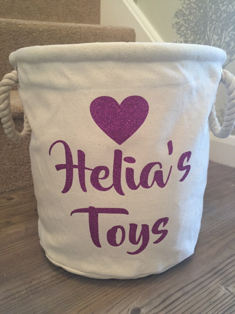 Children's Storage Bag - Toy Storage - Personalised Toy Bag - Knitting Bag - Toy Basket - Dog Toy Bag - Laundry Bag - Trug - Kids Toy Bag