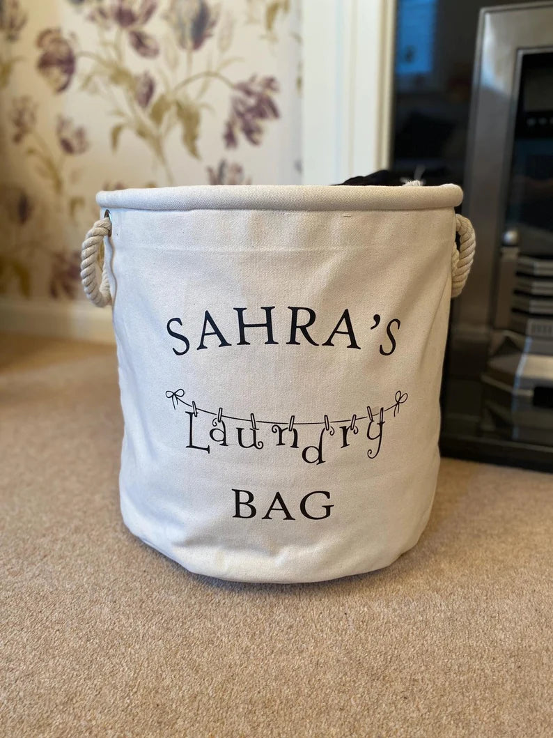 Laundry Bag - Personalised Toy Bag - Storage Bag - Knitting Bag - Log Storage - Dog Toy Bag - Laundry - Trug - Shoe Bag - Childrens Toy Bag