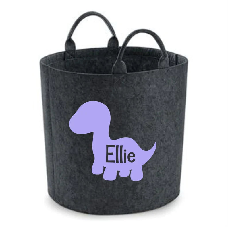 Personalised Dinosaur Storage - Laundry Bag - Storage Bag - Knitting Bag - Log Storage - Dog Toy Bag - Laundry - Trug - Shoe Bag - Toy Store