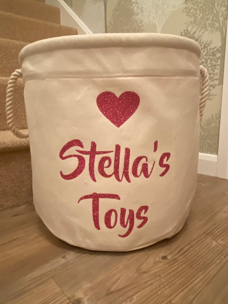 Children's Storage Bag - Toy Storage - Personalised Toy Bag - Knitting Bag - Toy Basket - Dog Toy Bag - Laundry Bag - Trug - Kids Toy Bag