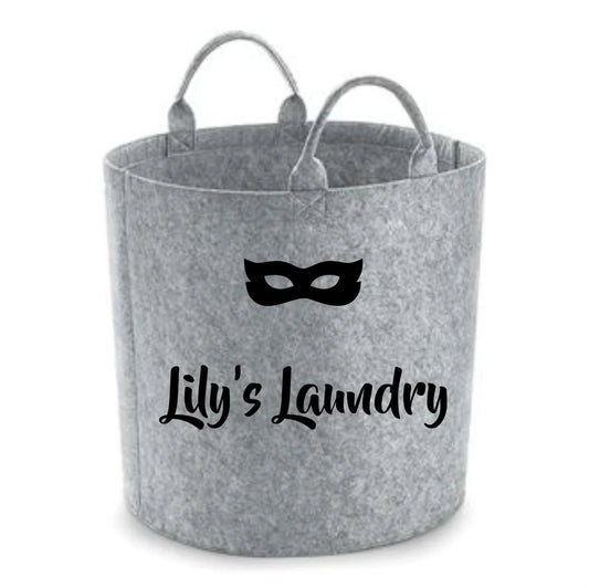 Personalised Superhero Storage - Laundry Bag - Storage Bag - Knitting Bag - Log Storage Toy Bag - Laundry - Trug - Shoe Bag - Childrens Toys