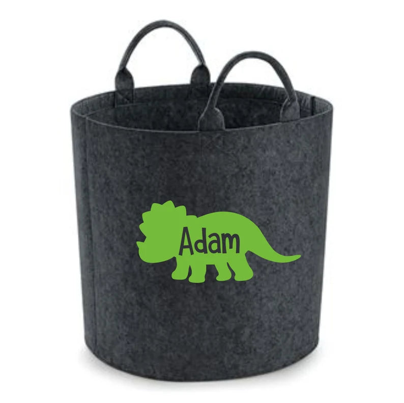 Personalised Dinosaur Storage - Laundry Bag - Storage Bag - Knitting Bag - Log Storage - Dog Toy Bag - Laundry - Trug - Shoe Bag - Toy Store