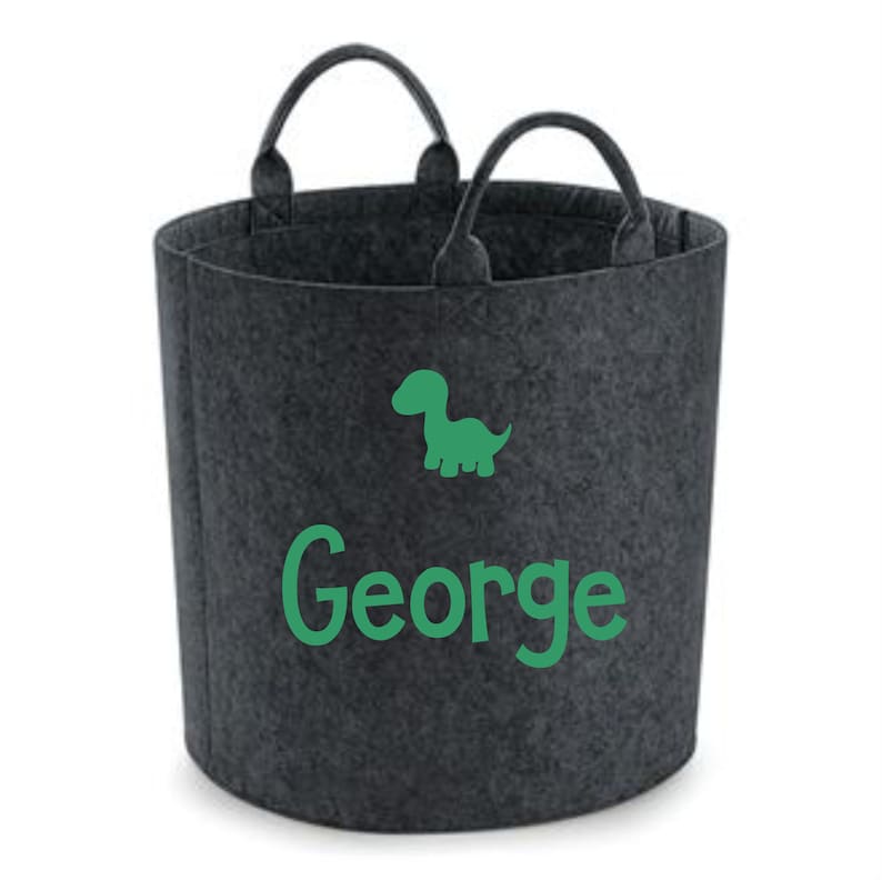 Personalised Dinosaur Storage - Laundry Bag - Storage Bag - Knitting Bag - Log Storage - Dog Toy Bag - Laundry - Trug - Shoe Bag - Toy Store