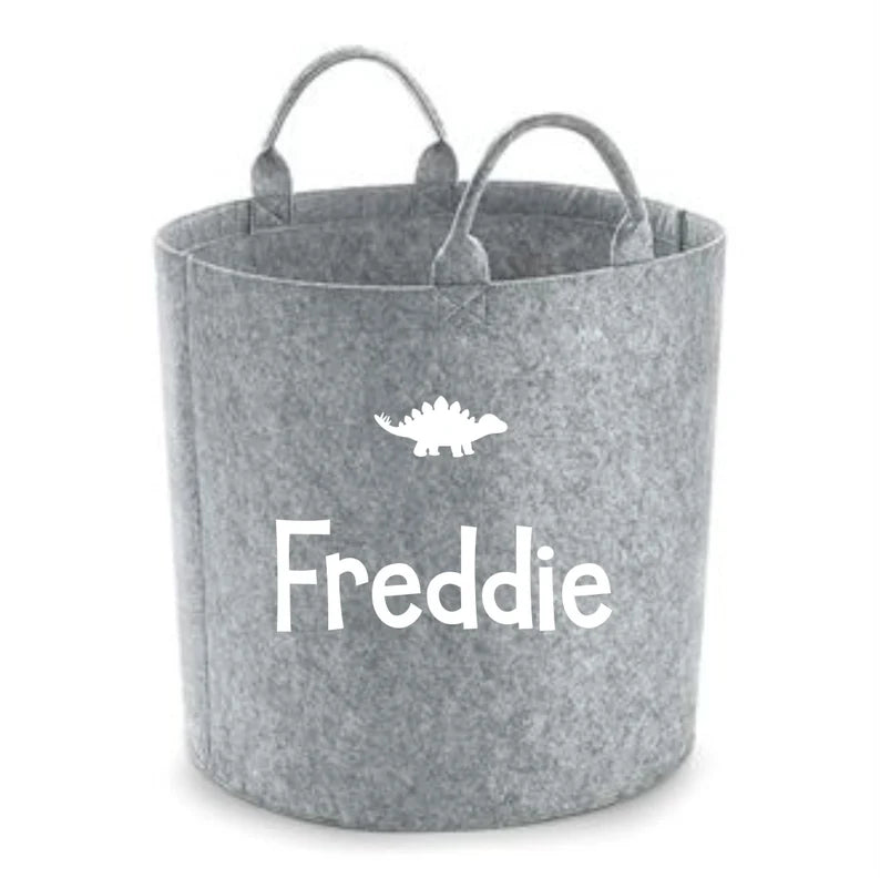 Personalised Dinosaur Storage - Laundry Bag - Storage Bag - Knitting Bag - Log Storage - Dog Toy Bag - Laundry - Trug - Shoe Bag - Toy Store