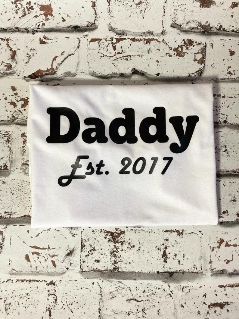 Daddy & Princess Established - Father and Daughter T Shirt Sets - Twinning Set - Dad and Son T Shirt Set - Matching T Shirts, Daddy T-Shirt