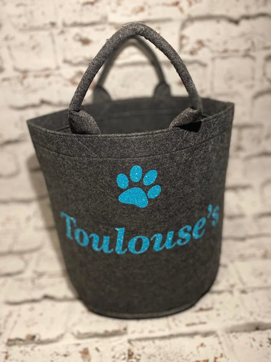 Personalised Cat Toy Storage - Laundry Bag - Storage Bag - Knitting Bag - Log Storage - Dog Toy Bag - Laundry - Trug -Shoe Bag - Toy Storage