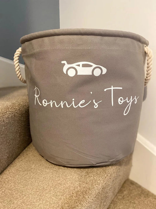 Personalised Car Storage Trug - Personalised Toy Bag - Storage Bag - Knitting Bag - Storage - Dog Toy Bag - Laundry - Trug - Storage Basket