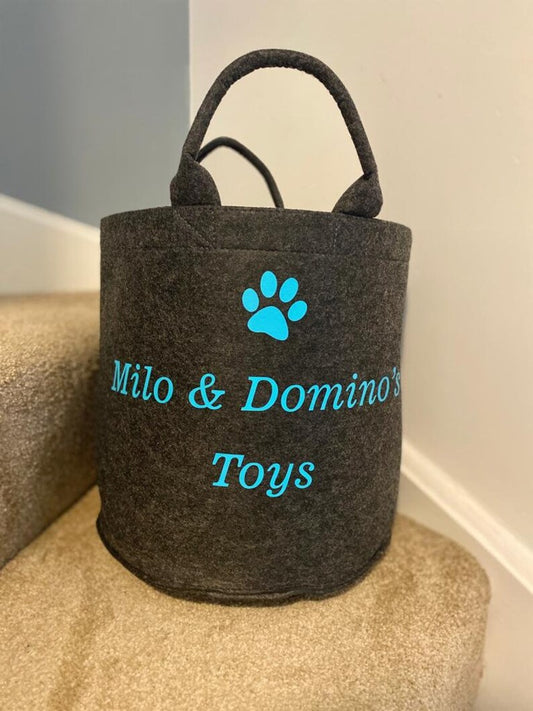 Personalised Cat Toy Storage - Laundry Bag - Storage Bag - Knitting Bag - Log Storage - Dog Toy Bag - Laundry - Trug -Shoe Bag - Toy Storage