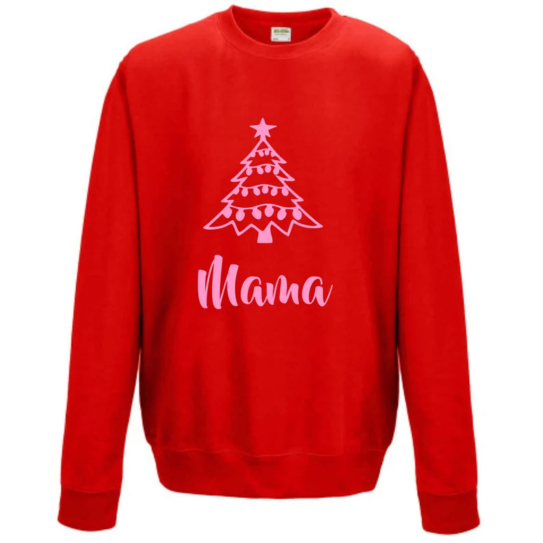 Personalised Adult Christmas Tree Jumper - Adult Sweatshirt - Adult Sweater - Personalised Jumper - Matching - Christmas - Xmas - Winter