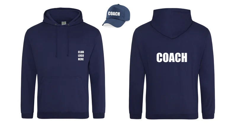 Personalised Netball Coach Hoodie & Cap - Netball Official - Umpire - Player -Netball Gift -Netty Gift - Team -Present - Sports Apparel