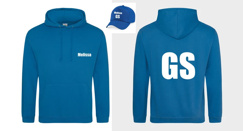 Personalised Netball Player Hoodie & Cap - Netball Official - Umpire - Player -Netball Gift -Netty Gift - Team -Present - Sports Apparel