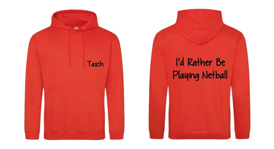 Personalised Netball Name Hoodie - Netball Official - Umpire - Player - Netball Gift - Netty Gift - Team -Present - Sports Apparel