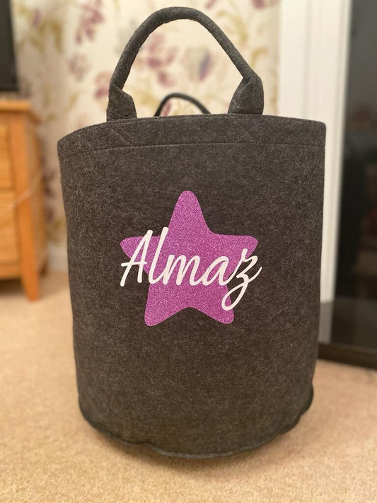 Personalised Toy Storage - Laundry Bag - Storage Bag - Knitting Bag - Log Storage - Dog Toy Bag - Laundry - Trug - Shoe Bag - Childrens Toys