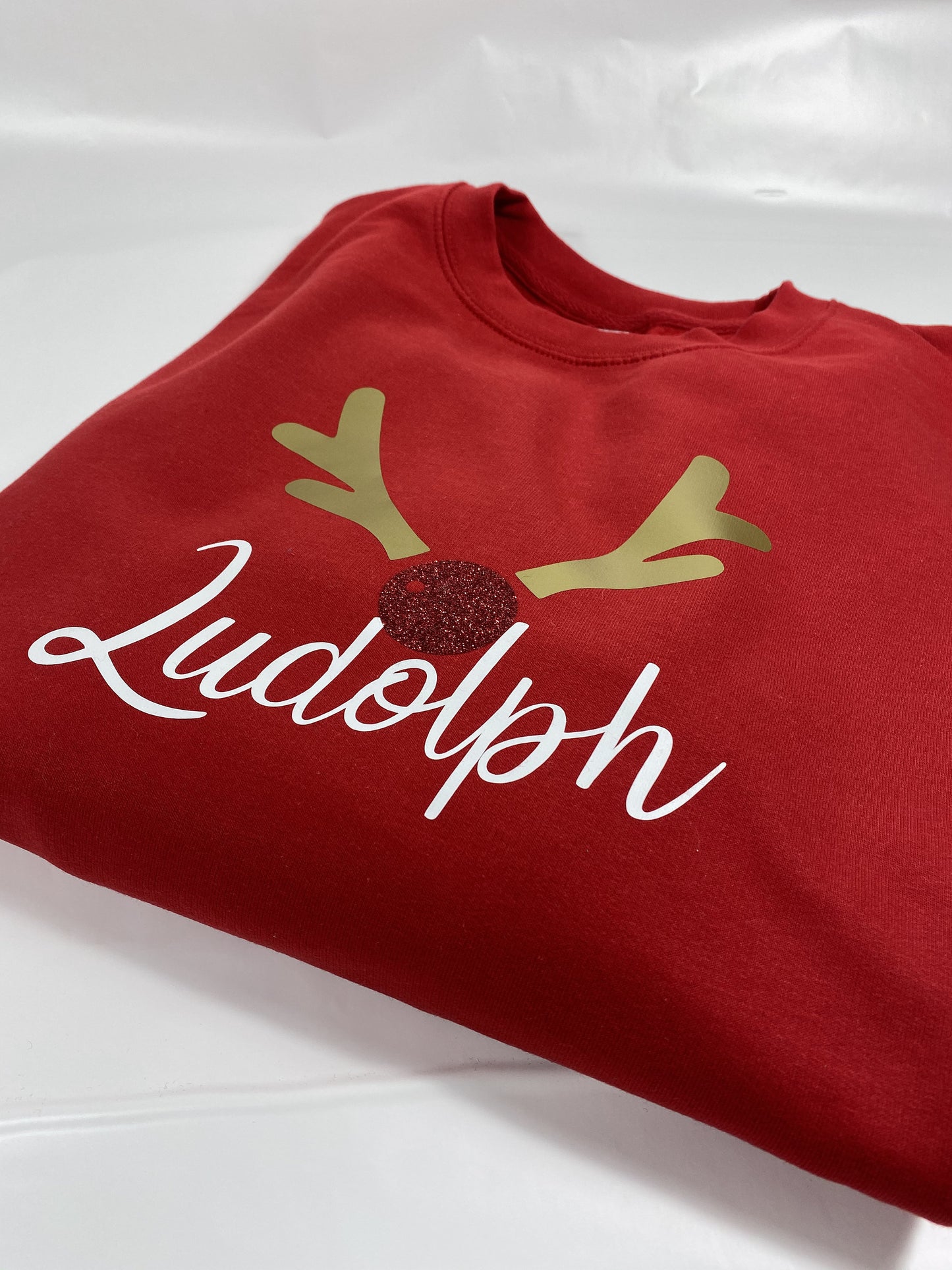 Personalised Adult Reindeer Name Sweatshirt